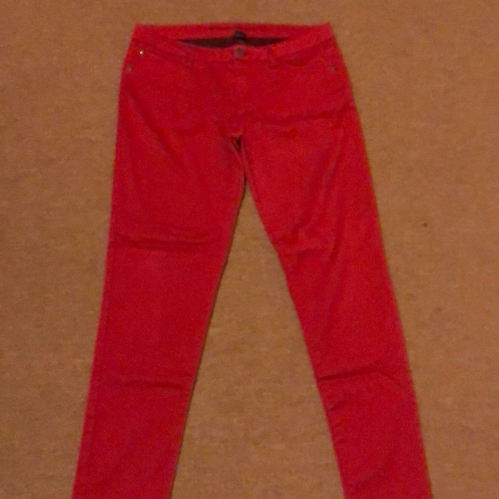 Red jeans